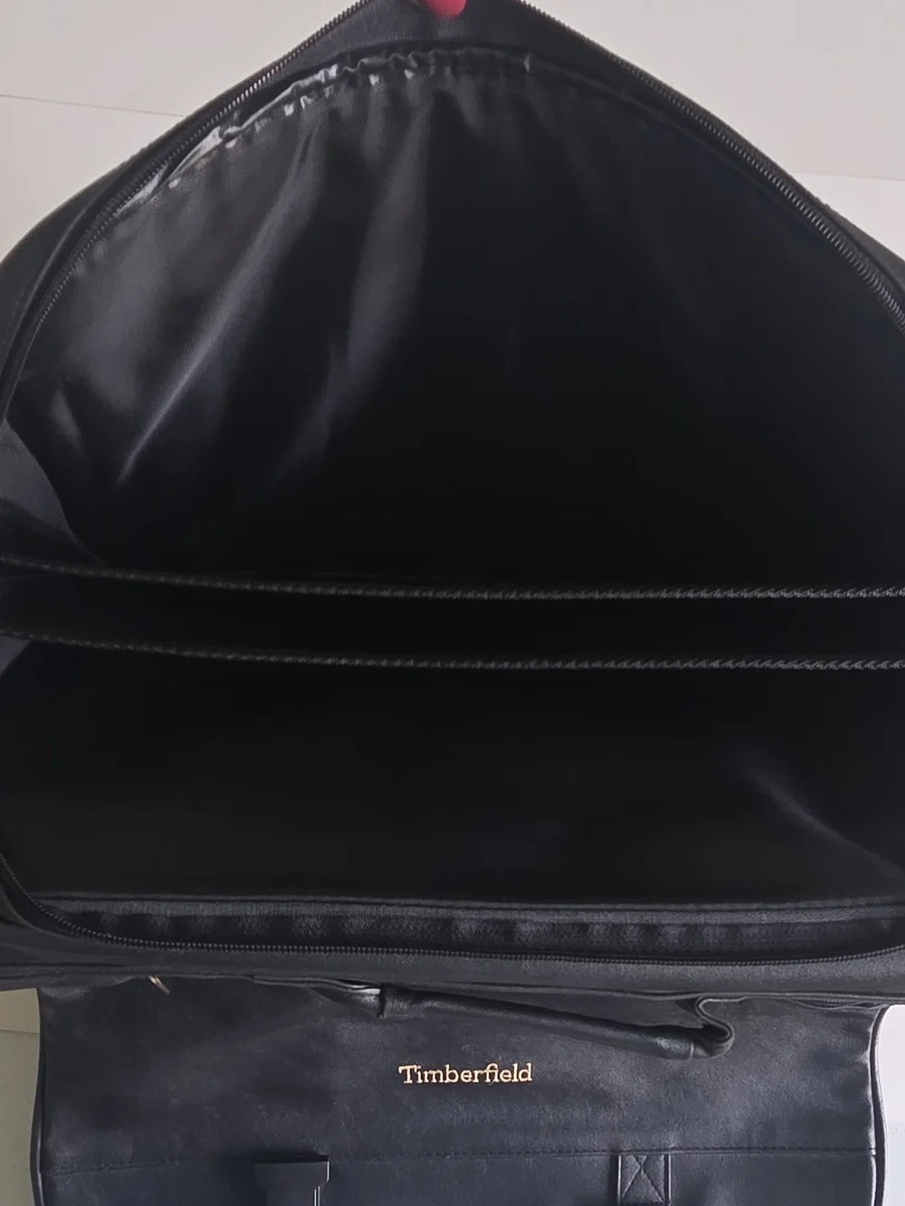 Black Leather Briefcase Messenger Bag for Men